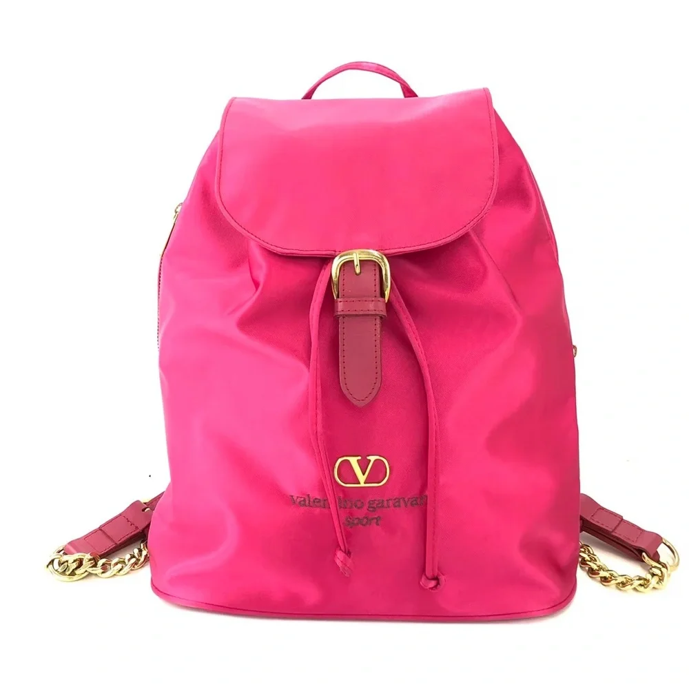 VALENTINO GARVANI SPORT PINK NYLON BACKPACK
